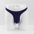 thumbnail image 3 of SEMIMAY Mens Simple Personality Fashion Casual Mini Thong Underwear T Pants Solid Ice Silk, 3 of 4