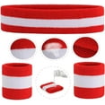 thumbnail image 4 of Striped Terry Cloth Wristbands - Pack of 3, 4 of 5