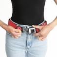 thumbnail image 6 of Honda Belt, Seatbelt Buckle Belt, Honda Logo Red White, 30 to 44 Inches, 6 of 9