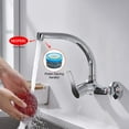 thumbnail image 3 of Wall-Mounted Kitchen Sink Mixer Tap, Single Lever Kitchen Tap, Chrome, Silver, 3 of 5