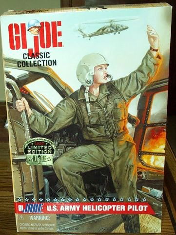 Hasbro Gi Joe Classic Collection G.I Army Helicopter Pilot Negro Comme neuf IN BOX JANE U.S 
