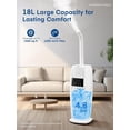 thumbnail image 3 of FOHERE 4.8Gal/18L Top Fill Cool Mist Tower Humidifier, Covers 1500 Sq Ft Whole House, 24 Timer, Quiet Humidifier for Large Room, Bedroom, Home, Plants, 3 of 10