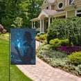 thumbnail image 2 of Birthday Party Garden Flags Outdoor Patio Decoration Flags 12x18in Blue Glowing Butterfly, 2 of 6