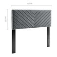 thumbnail image 2 of Modway Alyson Angular Channel Tufted Performance Velvet Full / Queen Headboard in Charcoal, 2 of 7