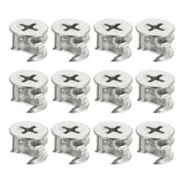 Uxcell Cam Lock Nuts for Furniture, 12 Pack 14.6x11.5mm Joint Connector Locking Nuts Furniture Connecting Cam Fittings
