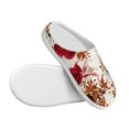 thumbnail image 3 of Wukai Lilies Flowers Print Women's Indoor Bedroom Slipper Slip On Shoes, Unisex House Shoes with Anti-Skid Sole for Men, Gift for Women Men-8, 3 of 7