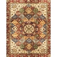 thumbnail image 1 of Ahgly Company Tapis d'Intérieur Rectangulaire Abstrait Rouge Brique, 4 Pieds x 6 Pieds, 1 of 6