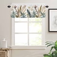 thumbnail image 3 of Yellow Green Leaves Valances for Windows Farmhouse Kitchen Curtains Valances Rod Pocket Valance Curtains for Kitchen Windows Watercolor Botanical Rustic Window Valances for Bathroom Bedroom 60"x18", 3 of 6