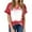 Red, variant on Womens Summer Tops Trendy Blouses for Women Casual Sexy Womens T Shirts Casual Loose Fit