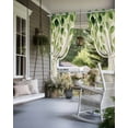 thumbnail image 4 of nqOlkjepod Outdoor Curtains for Patio Waterproof, Spring Vines Leaves Outdoor Privacy Panels Grommet, Retro Rustic Green Botanical Plants Blackout Outside Curtains for Porch 54"x108", 2 Panels, 4 of 8