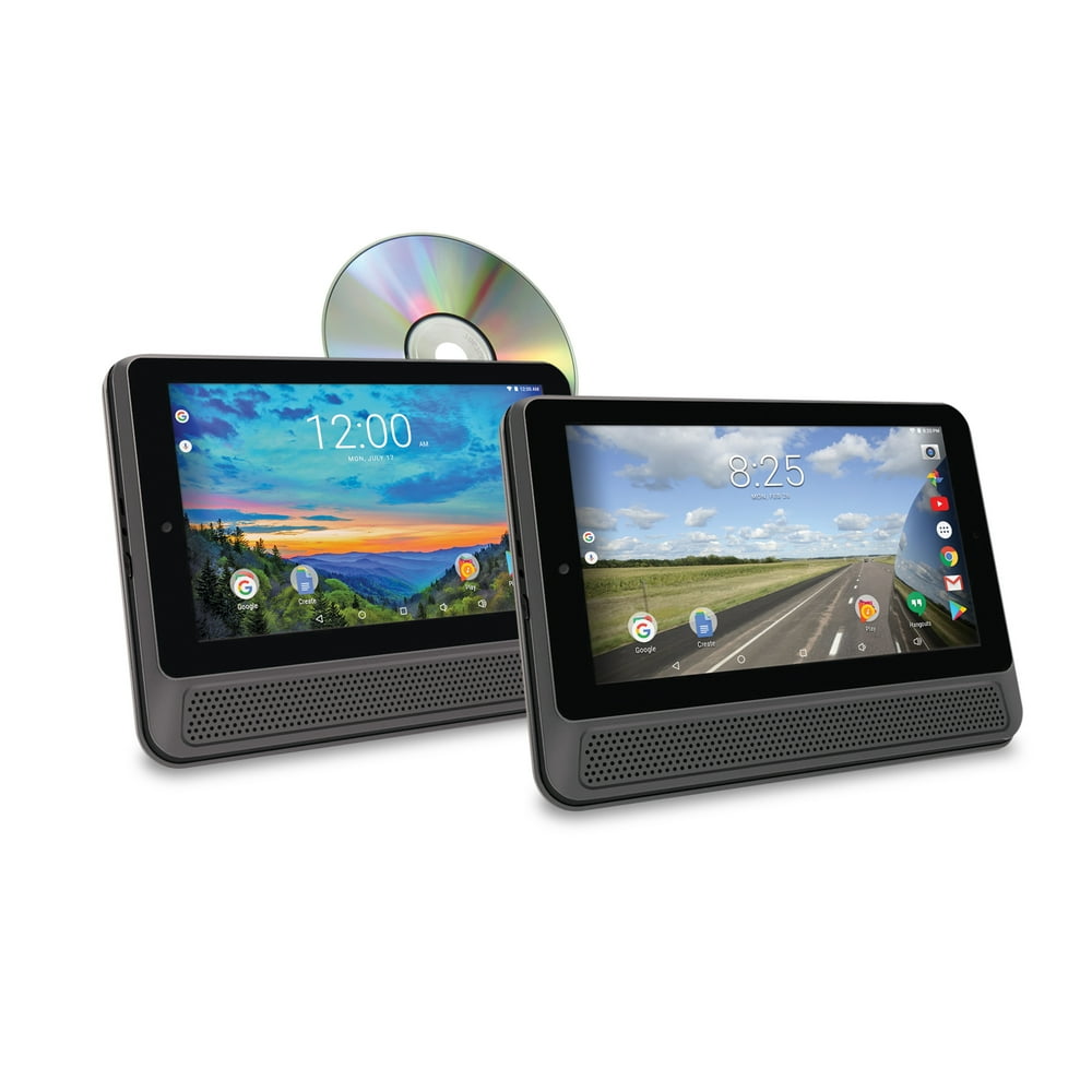 RCA 10" Dual Tablet/Portable DVD Player Combo with Android 7 (DRP29101S