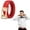 Red, variant on Men's Belt - Automatic Sliding Buckle Leather Belt - Men's Western Easy-Click Belt - Women's Belt Decorative Waist Belt - With Gold-Coloured Buckle No Holes For Business Suit Black L