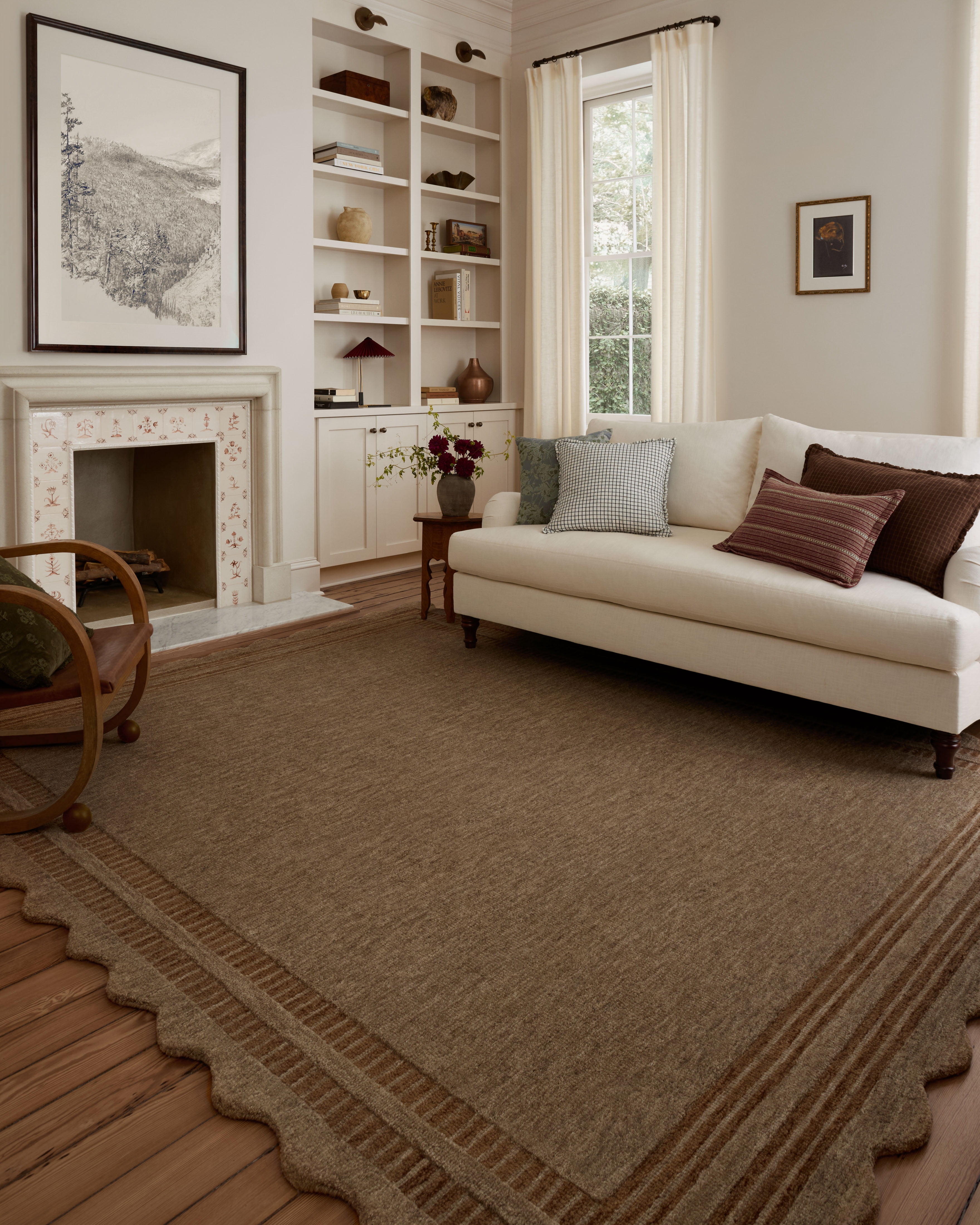 Chris Loves Julia x Loloi Scottie Mocha / Clay 8'-6" x 11'-6" Area Rug