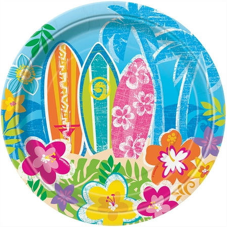 Luau Dessert - (3 Pack) Luau Dessert Plates (8 Count)