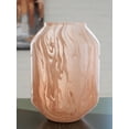 thumbnail image 2 of Signature Design by Ashley Dushby 9.5" Glass Vase, Blush Pink Finish Decor, 2 of 5