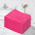 thumbnail image 2 of Cinvoph Bathroom Hand Towels, Set of 6, Cotton Hand Towel for Bath, Face, Kitchen, Super Soft Absorbent, Machine Washable, Size 14" x 30", Pink, 2 of 4
