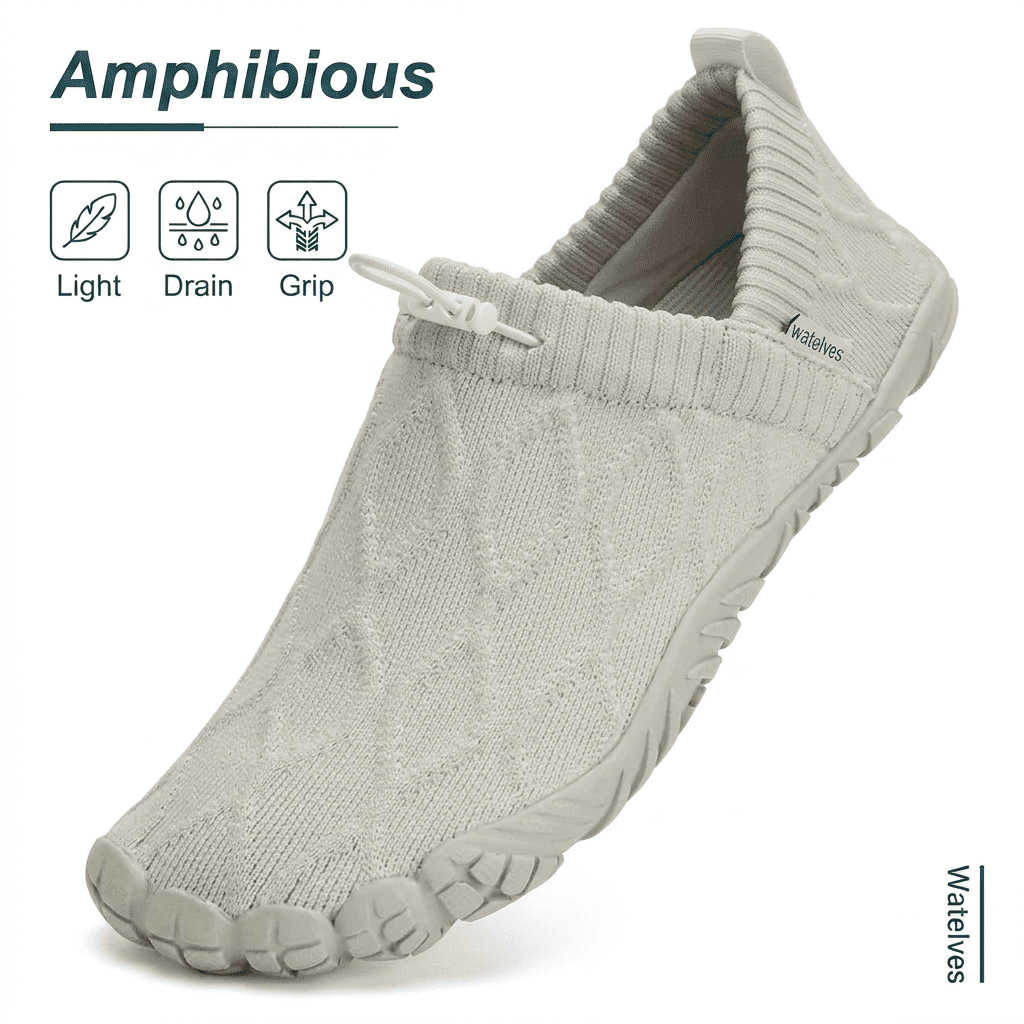 WateLves Barefoot Water Shoes for Women Breathable Walking Shoes Swim Beach Pool Outdoor Hiking Shoes