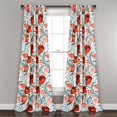 thumbnail image 1 of Poppy Garden Panneaux de Rideaux Occultants Multi 52x84 Ensemble, 1 of 2