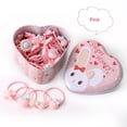 thumbnail image 3 of SPRING PARK 20Pcs Hair Band Rabbit Flower for Women Girl Ties Rope Elastic Hairband Ponytail Holder, 3 of 8