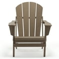 thumbnail image 7 of Westin Outdoor Braxton Folding Plastic Adirondack Chair (Set of 4), Weathered Wood, 7 of 7