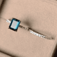 thumbnail image 3 of London Blue Topaz Bridal Wedding Ring Set in 925 Sterling Silver - Anniversary Gift For Wife, 3 of 6