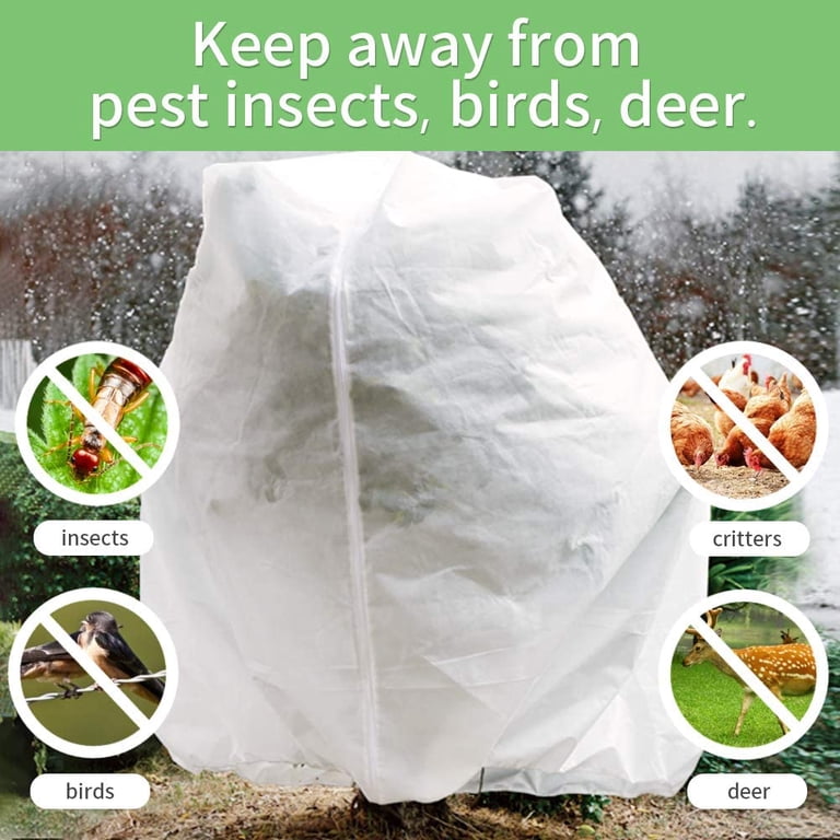 Plant Freeze Protection Cover with Zipper, 75 Inches photo 4