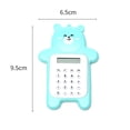 thumbnail image 4 of Baohd Cartoon Calculator Home Office School Mathematics Counting Tool Mini Size Bear Shaped Calculators Devices Calculation Equipment Green, 4 of 6
