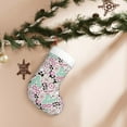 thumbnail image 7 of Balery West Cowgirl Disco Pattern Christmas Stockings with Initials, 18" Large Knit Christmas Stocking,Xmas Stocking for Kids, Holiday and Family Stocking, 7 of 7