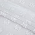 thumbnail image 7 of Set of 2 Jacquard Tassel Window Drapes Pompom Curtain Panels for Bedroom Living Room, White, 52"W x 95"L, 7 of 7