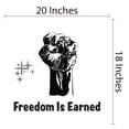 thumbnail image 4 of Quotes & Sayings Wall Decals for Family Living Room - Fist Hand Power Gesture Freedom DIY & Creativity Boy Girl Bedroom Wall Sticker - Size: 20 In x 18 In, 4 of 5