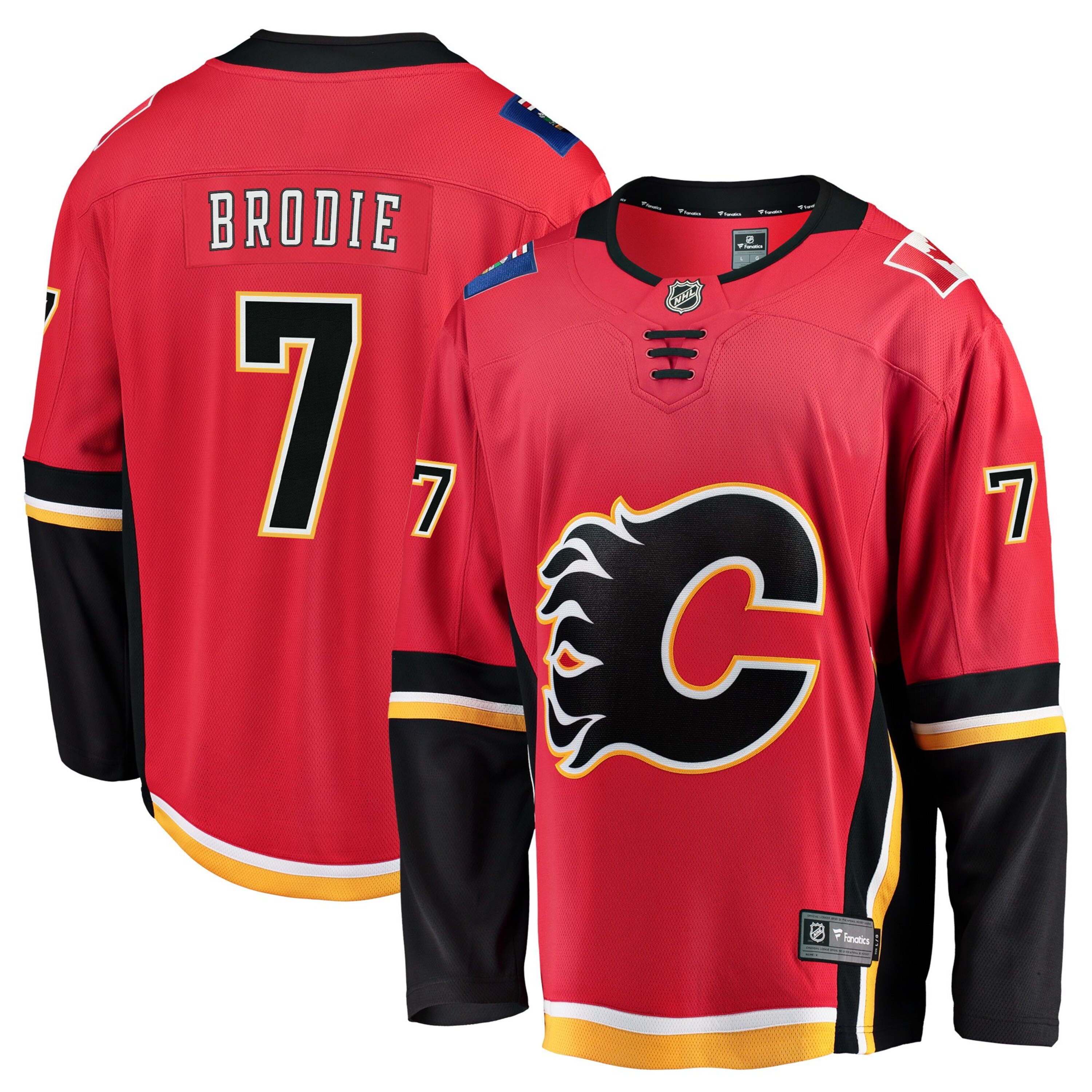 flames home jersey