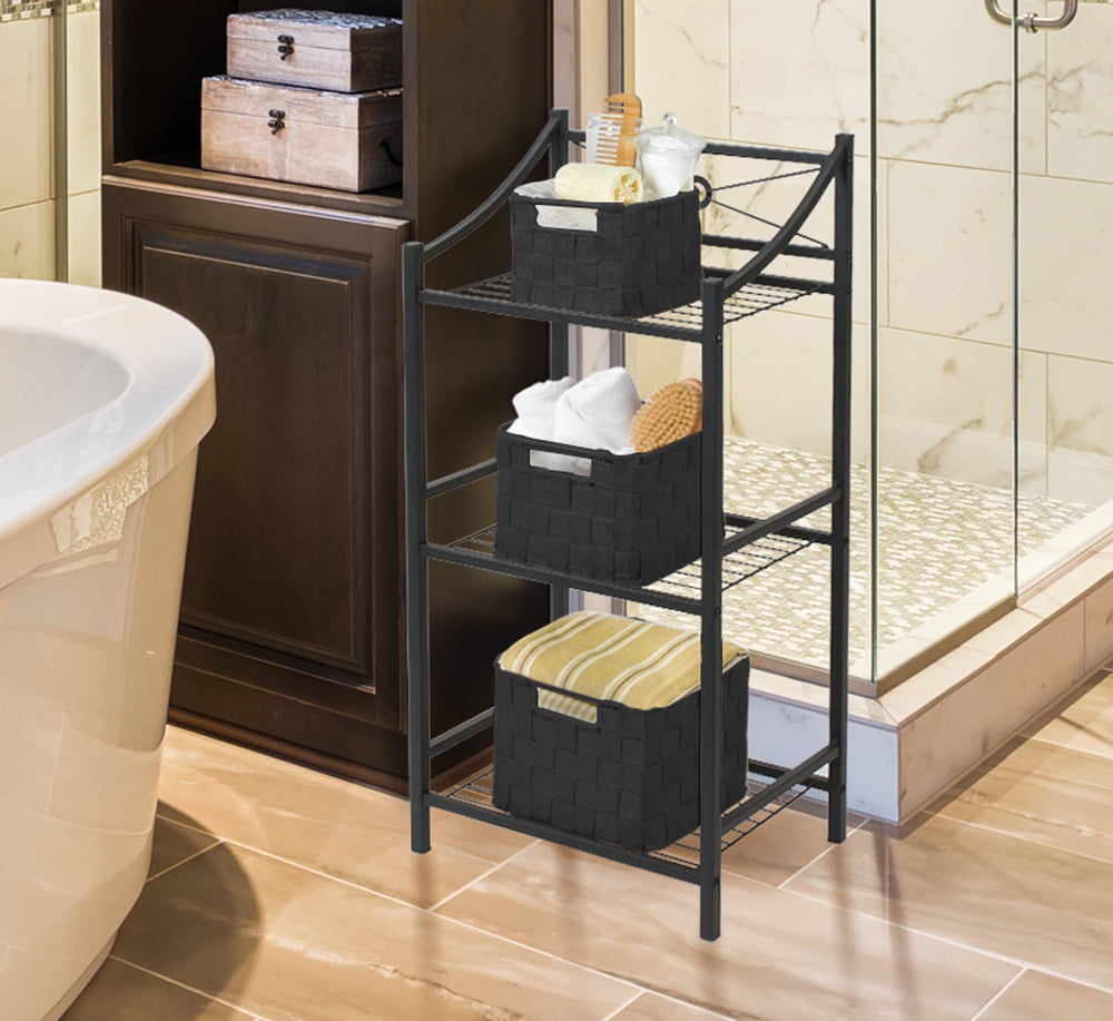 Sorbus Storage Box Woven Basket Bin Container Tote Cube Organizer Set Stackable Storage Basket Woven Strap Shelf Organizer Built-in Carry Handles 7 Piece - Grey