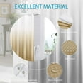 thumbnail image 3 of Rideau de Douche en Tissu Texturé, Rideaux de Douche en Polyester Ombré pour Salle de Bain, Doublure de Rideau de Douche Imperméable avec 12 Crochets, Lavable à la Machine (36 x 72 Pouces, Brun), 3 of 5