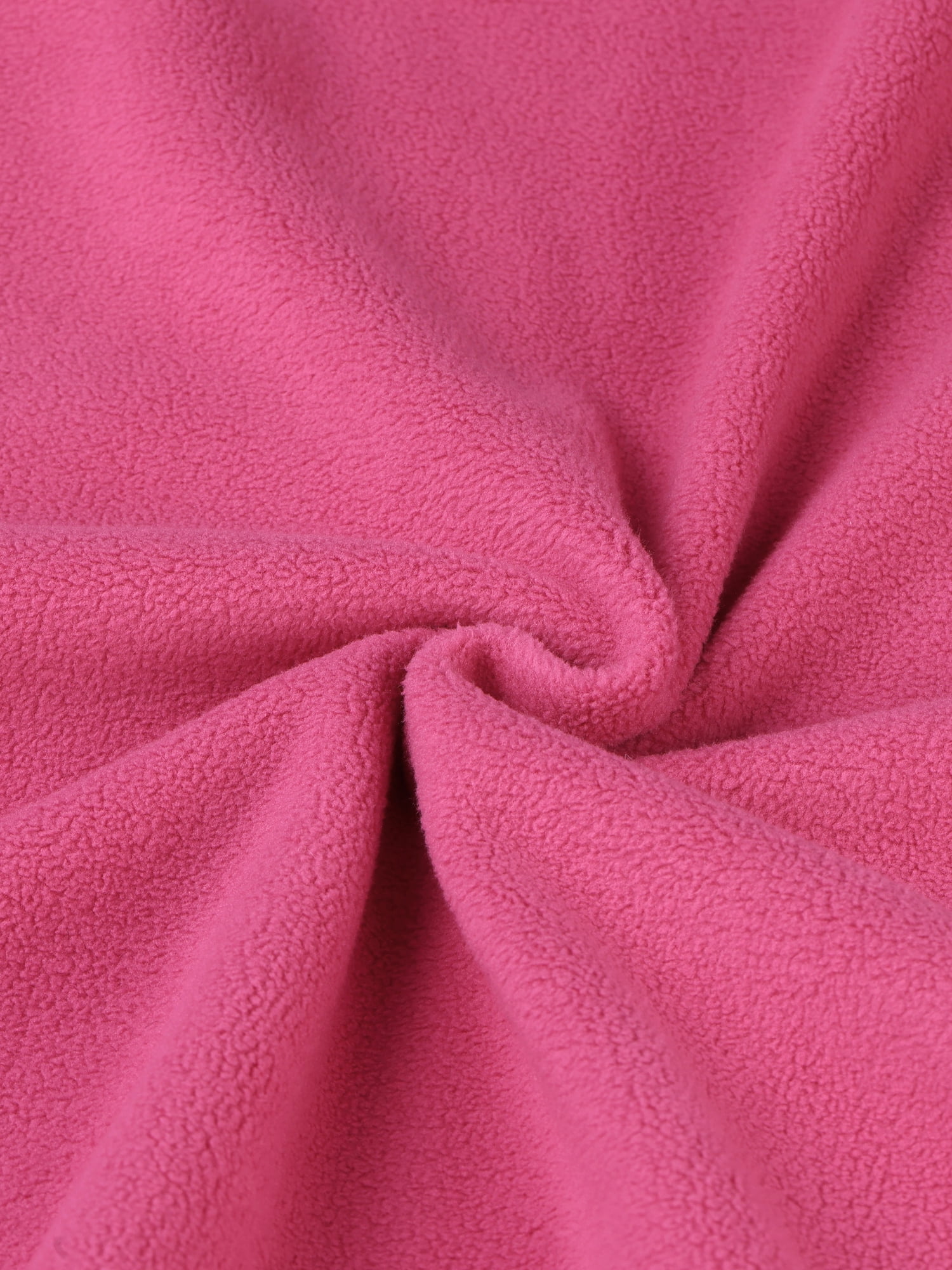 DARING DIVA Fuzzy Short Jacket Stand Collar Casual Crop Coat M Hot Pink