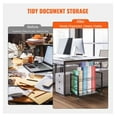 thumbnail image 4 of Blueprint Rack, 20 Slot Mobile Storage Cart - Metal Blueprint Holder for Architectural Plans, Maps, Posters - Office, School, Construction, 4 of 7