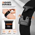 thumbnail image 2 of Elastic Sport Band for Apple Watch Ultra 2 Band for Men, Adjustable Parachute Buckle Nylon Strap for iWatch Series iWatch 49mm(Ultra), 46mm(Series 10), 45mm(9/8/7), 44mm(SE2/SE/6/5/4), 42mm(3/2/1), 2 of 5