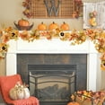 thumbnail image 7 of Taotanxi Fall Decorations5.9Ft Fall Garland for Mantle, Lifelike Pumpkins Pinecones Berries Maple Leaves for Home Table Party Outdoor Thanksgiving Decor, 7 of 7