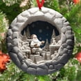 thumbnail image 5 of Gkeoshab Hangs Acrylic Christmas Tree Ornament: Snowy Cottage Flat Pendant Home & Garden, 5 of 5