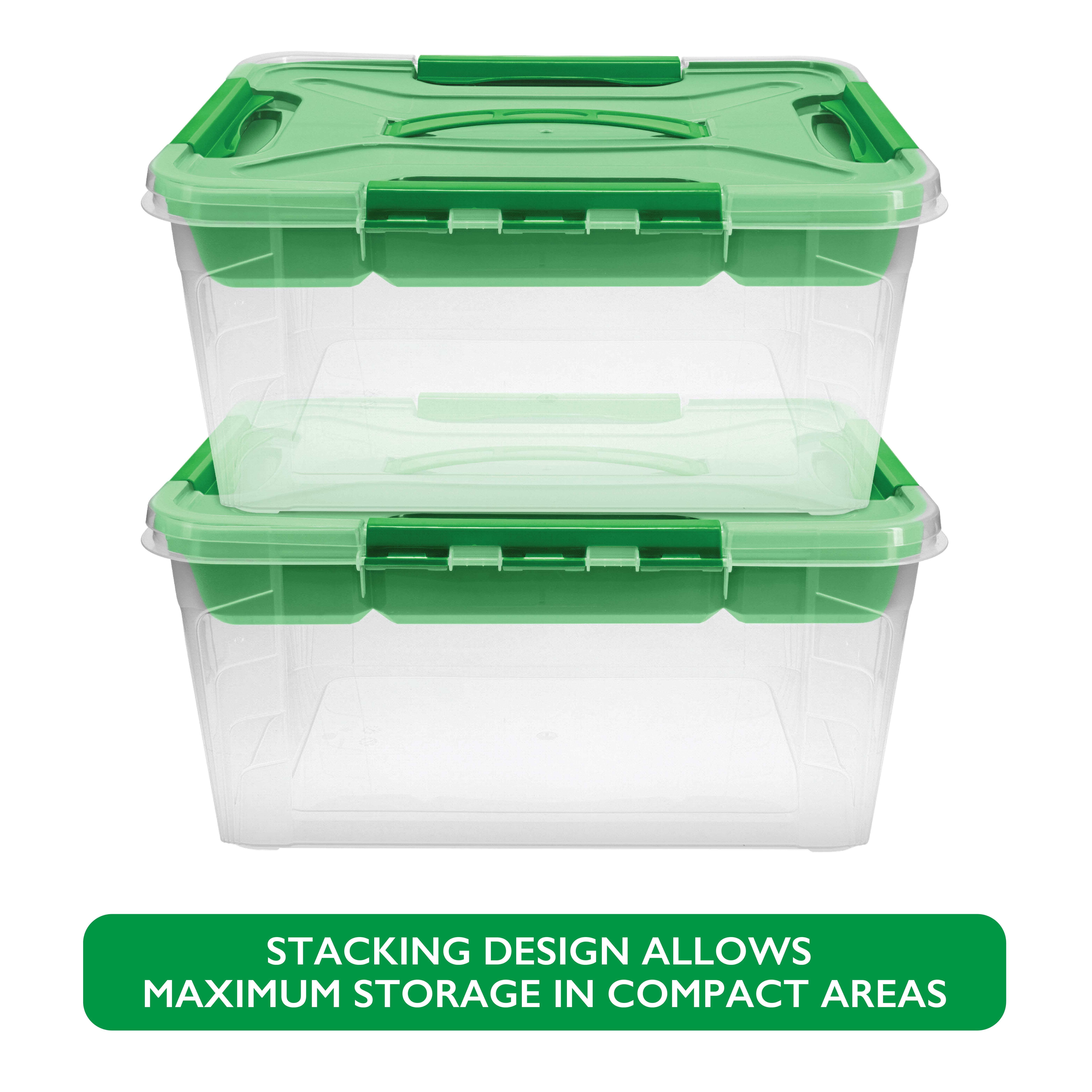 3R Studios Metal Container with Lids - Set of 3, Green