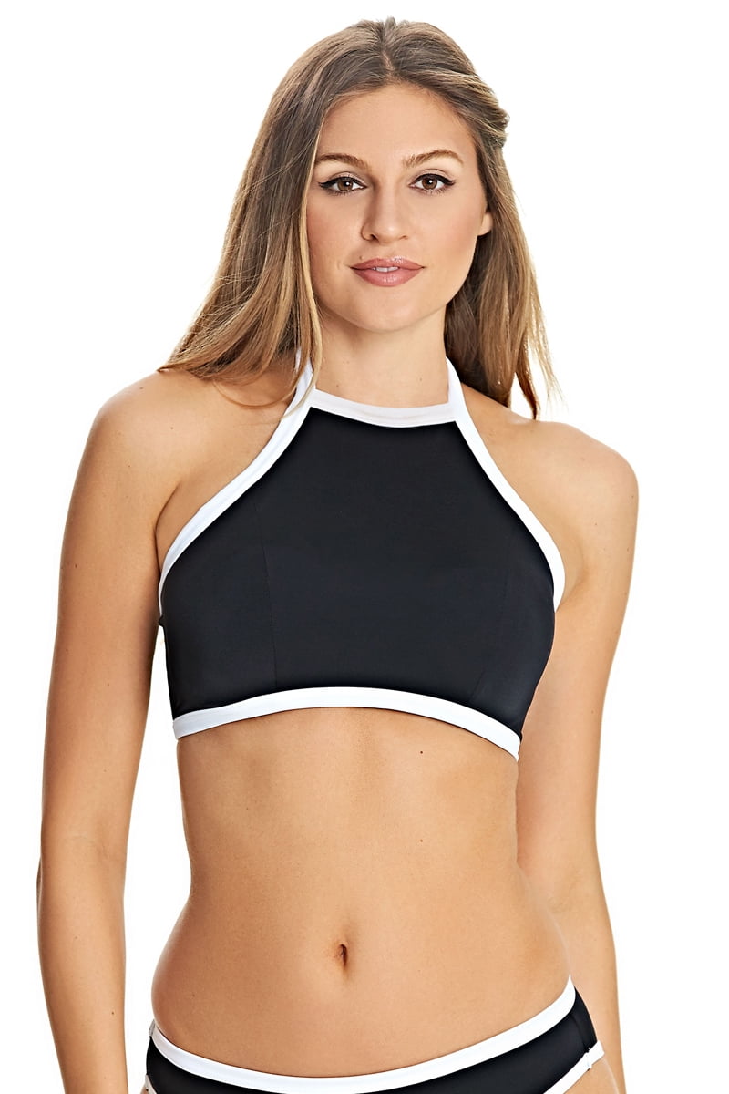 Photo 1 of Freya Back to Black Underwired High Neck Crop Top 32DDD