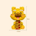 thumbnail image 6 of Mosey New Year of 2024 Mascot Lucky Dragon Figurine with Head Shaking Car Dashboard Decoration Chinese Zodiac Dragon Statue Miniature Resin Ornament Adorable Cartoon Animal Model Decoration, 6 of 8