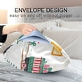 thumbnail image 4 of Yayeee Pillowcase Standard Size Set of 2 Satin Wrinkle Resistant Pillow Case, Christmas Train, 4 of 8
