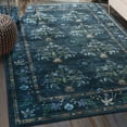 thumbnail image 4 of Ultrug Vintage Rugs Floral Printed Area Rug Soft Carpet for Living Room Bedroom Home Decor,6'x9',Dark Blue, 4 of 7