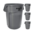 thumbnail image 1 of Contenedor de basura Rubbermaid Commercial BRUTE 44L gris x4, 1 of 8