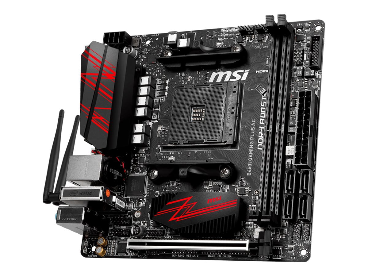 MSI B450I GAMING PLUS AC - Motherboard - mini ITX - Socket AM4