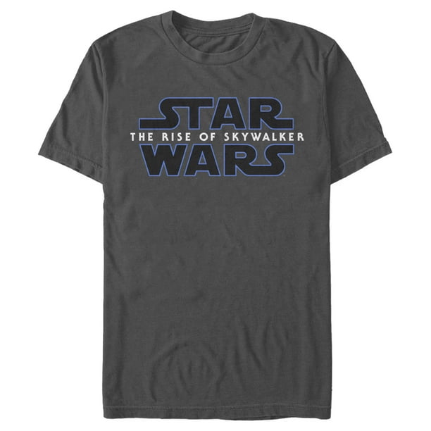 Men s Star Wars The Rise of Skywalker Classic Logo T Shirt Charcoal Small Walmart