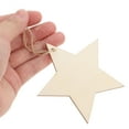 thumbnail image 3 of Gymnture 50Pcs Natural Wooden Star Cutouts Christmas Ornaments DIY Crafts, 3 of 10