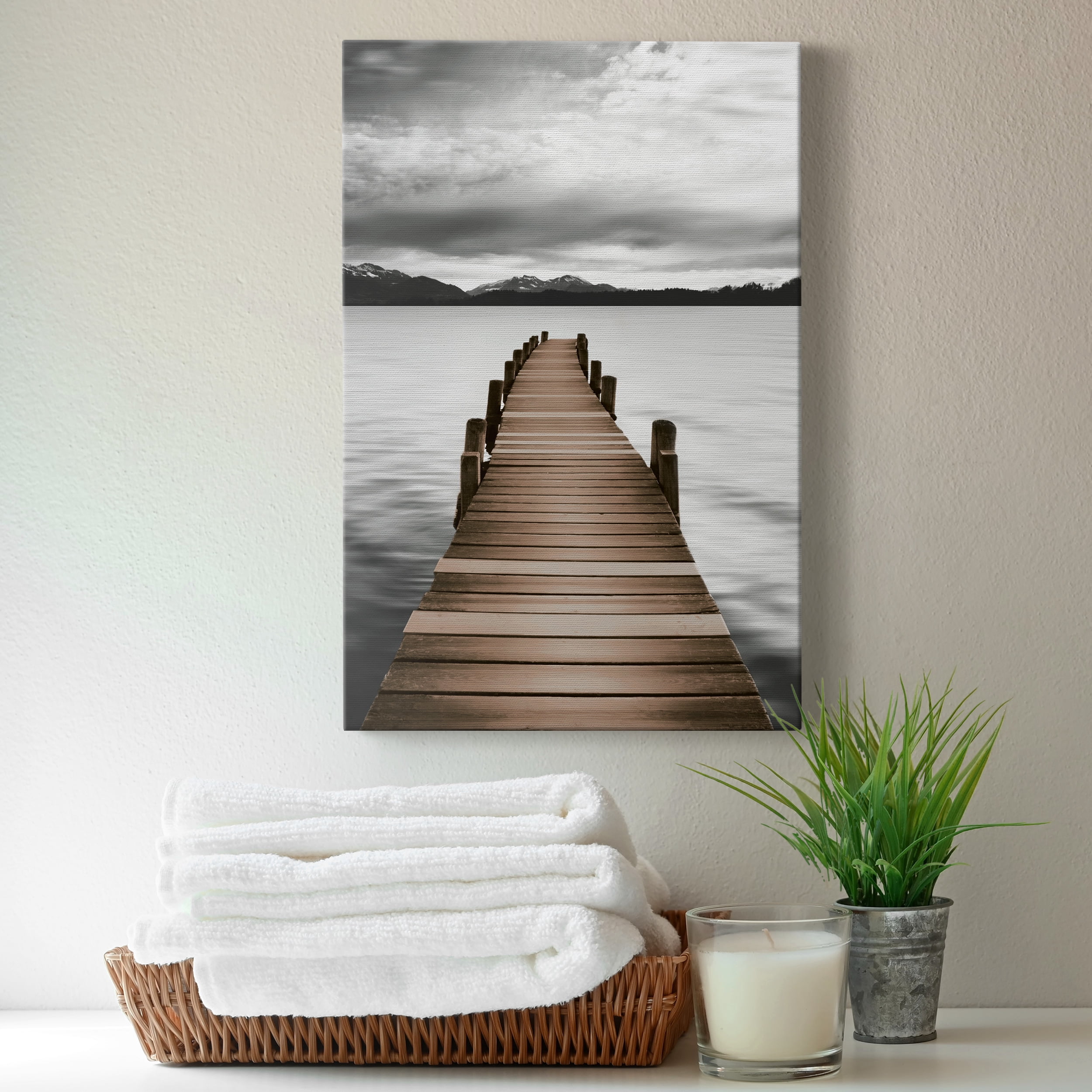Mountain Jetty Premium Gallery Wrapped Canvas - Ready to Hang - 18 x 27