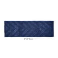 thumbnail image 2 of Better Trends Long Runner Bathroom Rug Extra Soft Non-Slip Bath Mat Water Absorbent 100% Cotton Washable Mat 20" x 60" Navy Hugo Collection, 2 of 4