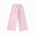 thumbnail image 6 of TOWED22 Girls' Straight Leg Sweatpants High Waisted Baggy Joggers Drawstring(Pink,14-15 Y), 6 of 8